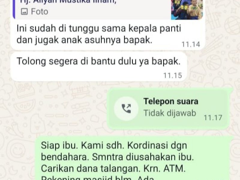 Nama Wakil Wali Kota Makassar, Aliyah Mustika Ilham, dicatut oleh oknum tak bertanggung jawab dalam aksi penipuan berkedok bantuan keagamaan. @Jejakfakta/Istimewa