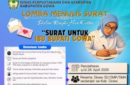 Peringati Hari Kartini, Disperpusip Gowa Gelar Lomba Menulis Surat untuk Ibu Bupati
