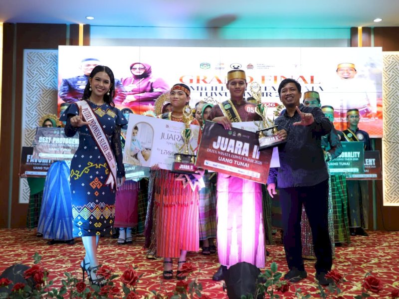 Grand Final Pemilihan Duta Wisata Kabupaten Luwu Timur Tahun 2026 yang digelar di Aula Sasana Praja, Kantor Bupati Lutim, Sabtu malam (18/4/2026). @Jejakfakta/dok. Humas Pemkab Lutim