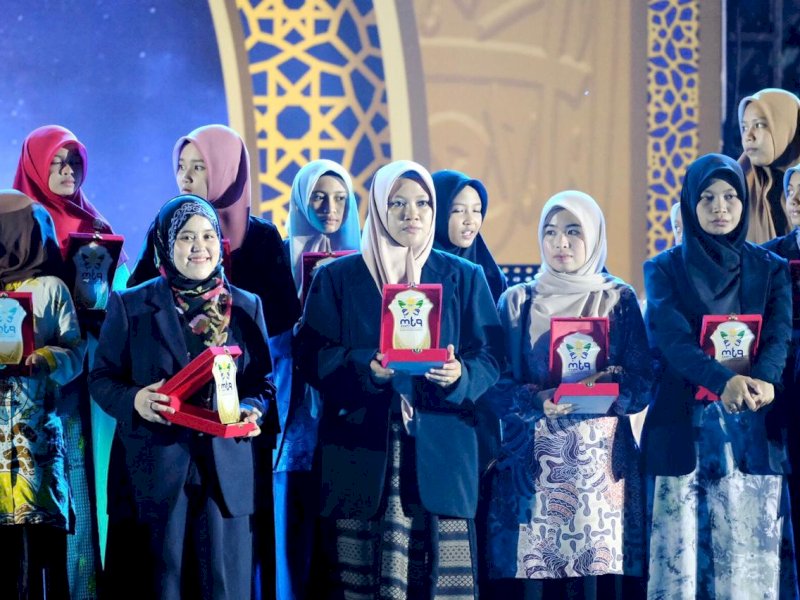  Kafilah Kabupaten Gowa menorehkan prestasi gemilang pada ajang Musabaqah Tilawatil Qur&rsquo;an (MTQ) XXXIV Tingkat Provinsi Sulawesi Selatan Tahun 2026 dengan menembus posisi lima besar. @Jejakfakta/dok. Humas Pemkab Gowa