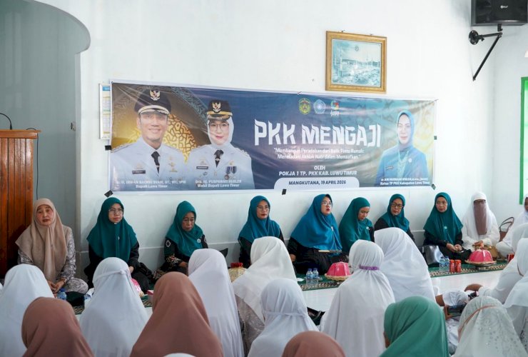 PKK Luwu Timur Perkuat Spiritual dan Kebersamaan, PKK Mengaji di Mangkutana Disambut Antusias