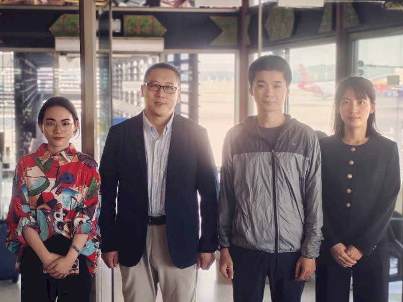 Konselor Zhen Wangda saat berkunjung ke Makassar, Sulawesi Selatan. @Jejakfakta/dok. Istimewa