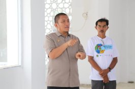 Respons Cepat Aduan Warga, Bupati Luwu Timur Tinjau Kebocoran Masjid Islamic Center Mahalona