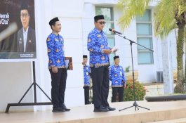 Upacara HUT Otda ke-30, Sekda Luwu Timur Ajak Perkuat Kolaborasi Pembangunan Daerah