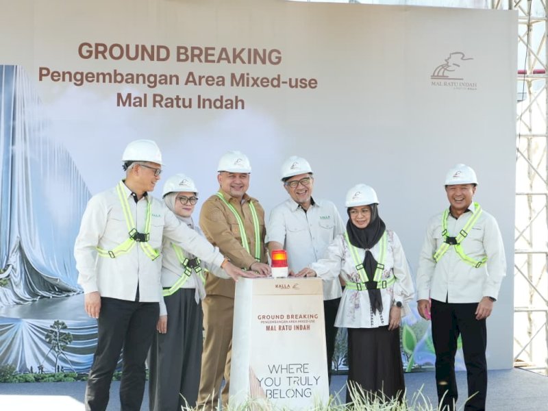 Wali Kota Makassar, Munafri Arifuddin, saat menghadiri seremoni groundbreaking pengembangan kawasan Mixed-Use Mal Ratu Indah, Selasa (28/4/2026). @Jejakfakta/dok. Humas Pemkot Makassar