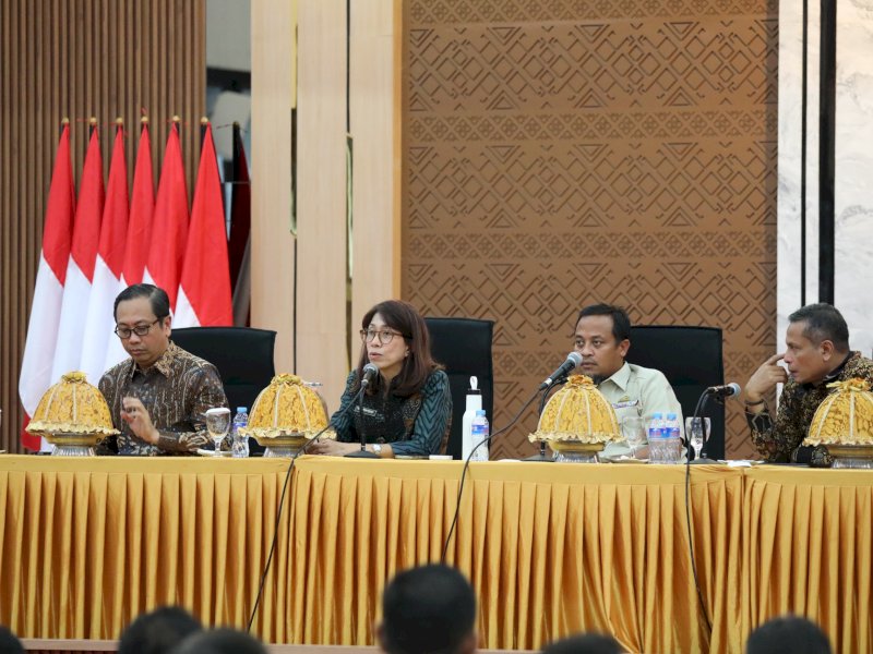 Rapat Koordinasi (Rakor) Optimalisasi Kerja Sama dengan Pemerintah Provinsi Sulawesi Selatan di Kantor Gubernur Sulsel, Rabu (29/4/2026). @jejakfaktacom/Dok. ATR/BPN