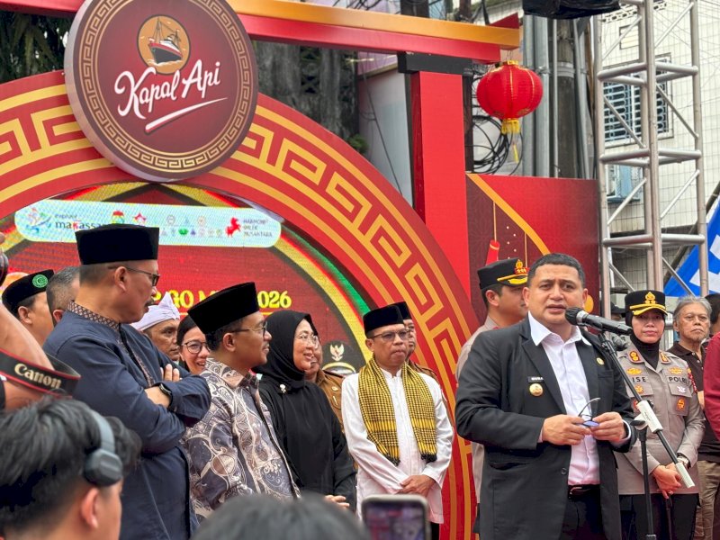 Wali Kota Makassar, Munafri Arifuddin, saat mengikuti kegiatan di kawasan Pecinan Makassar beberapa waktu lalu. @Jejakfakta/dok. Humas Pemkot Makassar