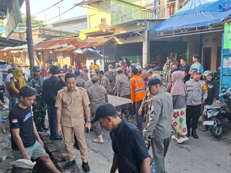 Penataan pedagang kaki lima (PKL) di kawasan Pasar Pamos, Kecamatan Mamajang. @Jejakfakta/dok. Humas Pemkot Makassar