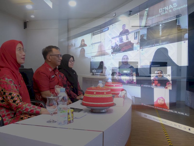 Sekretaris Daerah Kabupaten Gowa, Andy Azis, saat menghadiri  Webinar Peningkatan Cyber Security Awareness Aparatur Pemerintah Daerah Kabupaten Gowa Tahun 2026 yang digelar (DiskominfoSP) Kabupaten Gowa, di Peace Room Kantor Bupati Gowa, Kamis (7/5/2026). @Jejakfakta/dok. Humas Pemkab Gowa