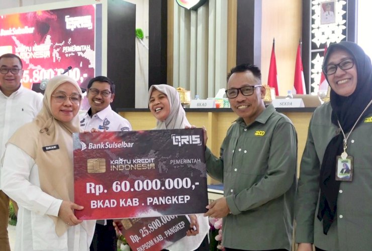 Pertama di Sulsel, Pangkep Jadi Percontohan Penggunaan Kartu Kredit Indonesia (KKI)