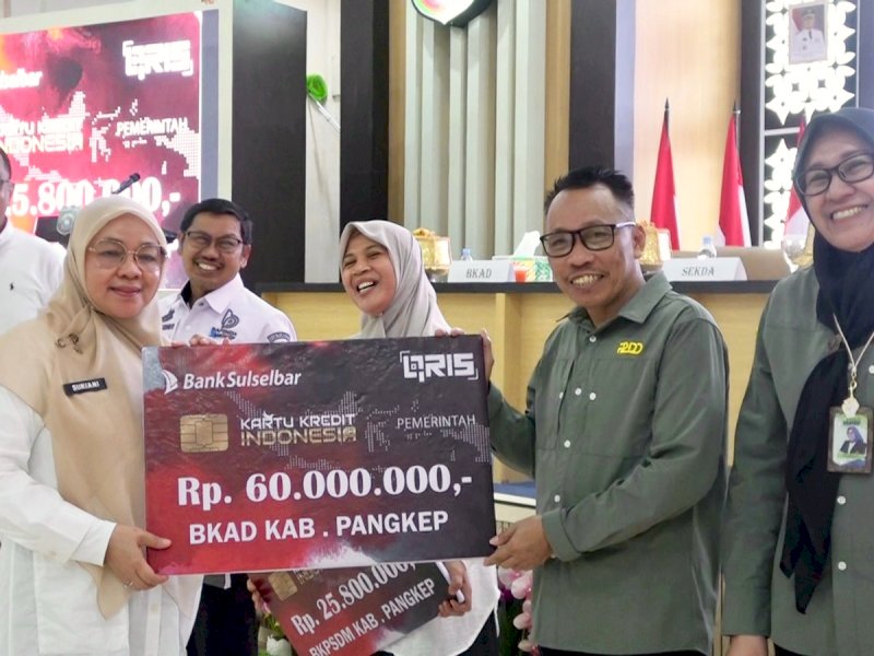 Peluncuran penggunaan Kartu Kredit Indonesia (KKI) di Ruang Pola Kantor Bupati, Pangkep, Rabu (13/5/2026). @jejakfaktacom/Humas Pemda Pangkep.