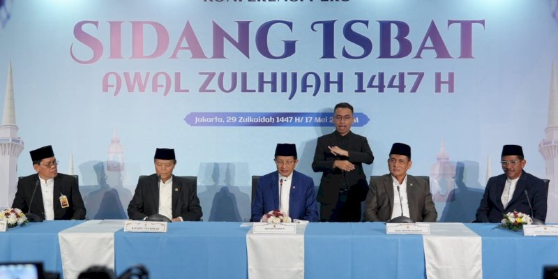 Pemerintah Tetapkan 1 Zulhijah 1447 H Jatuh 18 Mei 2026, Iduladha 27 Mei 2026