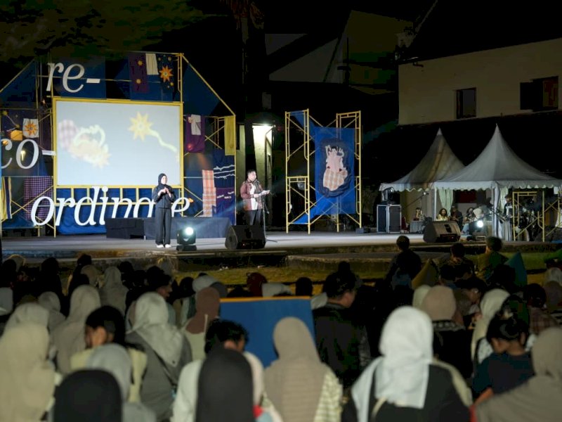 Wali Kota Makassar Munafri Arifuddin, saat menghadiri pembukaan Makassar International Writers Festival 2026 atau MIWF 2026, di Benteng Rotterdam, Kamis (14/5/2026). @Jejakfakta/dok. Humas Pemkot Makassar