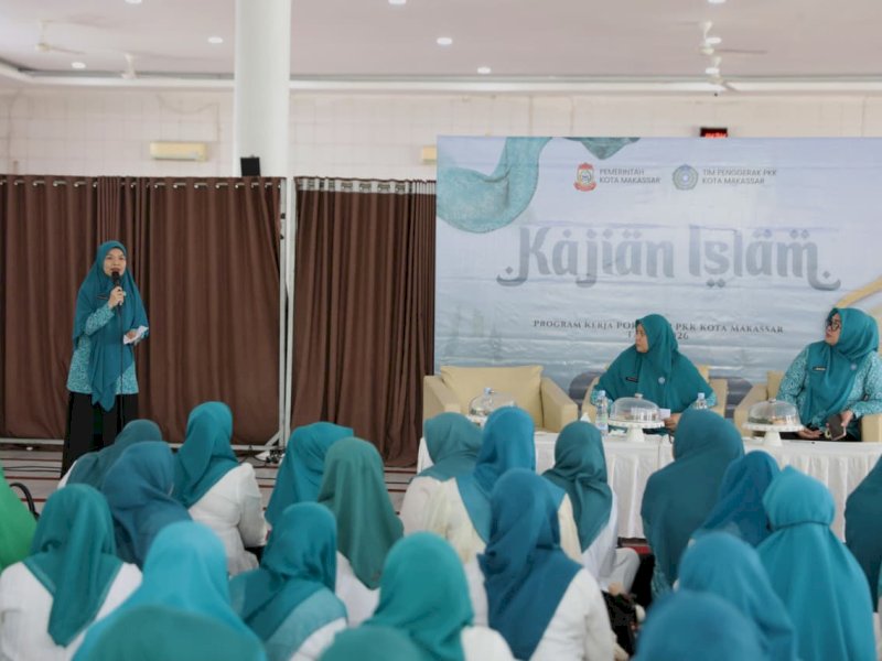 TP PKK Kota Makassar menggelar kajian Islam bertema &ldquo;Keutamaan Bulan Dzulhijjah, Memanfaatkan Waktu Termulia Sepanjang Tahun&rdquo; di Masjid Agung 45 Makassar, Rabu (20/5/2026). @Jejakfakta/dok. Humas Pemkot Makassar
