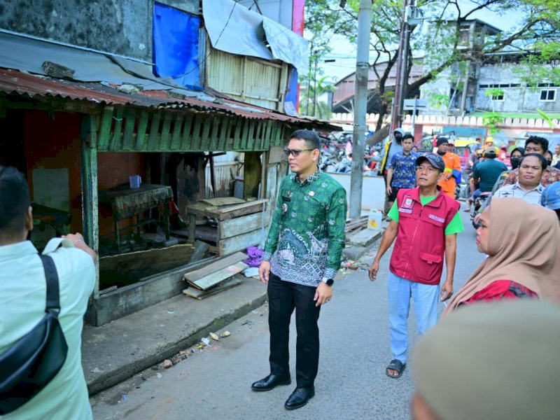 Lima lapak Pedagang Kaki Lima (PKL) di Jalan Maccini Gusung akhirnya ditata oleh Pemerintah Kecamatan Makassar bersama Kelurahan Maccini Gusung, Kamis (21/5/2026). @Jejakfakta/dok. Humas Pemkot Makassar