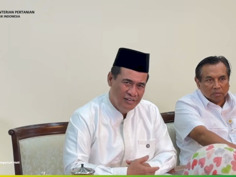 Mentan Amran dalam konferensi pers di Jakarta, Selasa (19/5/2026). @jejakfaktacom/Kementerian Pertanian RI