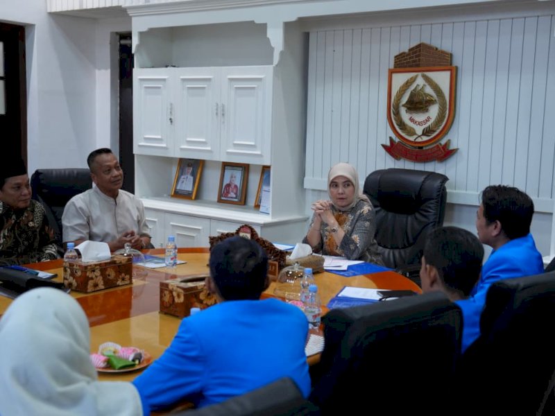Wakil Wali Kota Makassar, Aliyah Mustika Ilham saat menerima audiensi jajaran UNIFA di Ruang Rapat Wakil Wali Kota Makassar, Kantor Wali Kota Makassar, Jalan Ahmad Yani, Jumat (29/5/2026). @Jejakfakta/dok. Humas Pemkot Makassar