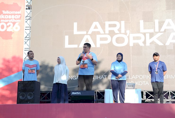 Munafri-Aliyah Kenalkan Fitur Makassar Move Lontara+ di MHM 2026, Warga Bisa Dapat Hadiah dari Olahraga