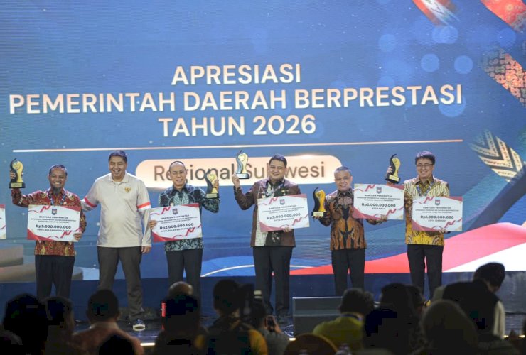 Makassar Raih Terbaik I Creative Financing 2026, Munafri-Aliyah Borong Penghargaan Regional Sulawesi