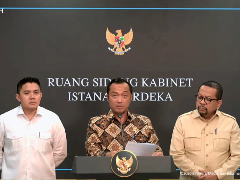Menteri Sekretaris Negara Prasetyo Hadi menjelaskan bahwa pencopotan didasarkan pada hasil monitoring dan evaluasi selama 1,5 tahun. @jejakfaktacom/Ist.