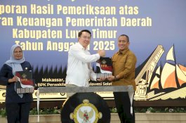 Konsisten Jaga Transparansi Keuangan, Luwu Timur Sabet Opini WTP Ke-14 dari BPK