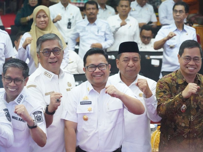 Wakil Bupati Gowa, Darmawangsyah Muin,  saat menghadiri Pencanangan Sensus Ekonomi 2026 Provinsi Sulawesi Selatan di Ruang Pola Kantor Gubernur Sulsel, Rabu (10/6/2026). @Jejakfakta/dok. Humas Pemkab Gowa