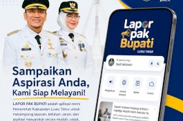 Aplikasi &ldquo;Lapor Pak Bupati&rdquo; Jadi Kado Digital HUT ke-23 Luwu Timur, Warga Kini Bisa Lapor dari Ponsel