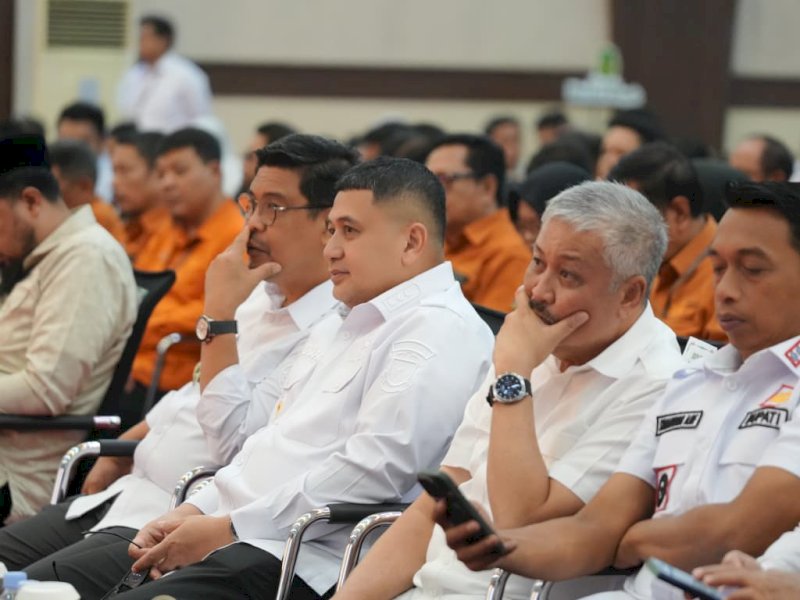 Wali Kota Makassar, Munafri Arifuddin, menghadiri Pencanangan Sensus Ekonomi 2026 yang diselenggarakan oleh Badan Pusat Statistik (BPS) Republik Indonesia di Ruang Pola Kantor Gubernur Sulawesi Selatan, Selasa (10/6/2026). @Jejakfakta/dok. Humas Pemkot Makassar