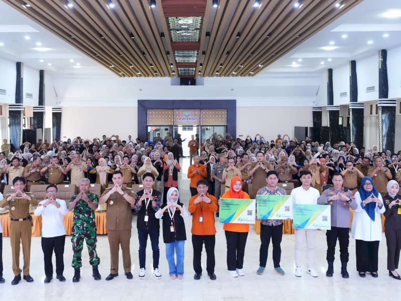 Pencanangan Sensus Ekonomi 2026 di Ruang Pola Kantor Bupati Pangkep, Senin (15/6/2026). @jejakfaktacom/Humas Pemda Pangkep.