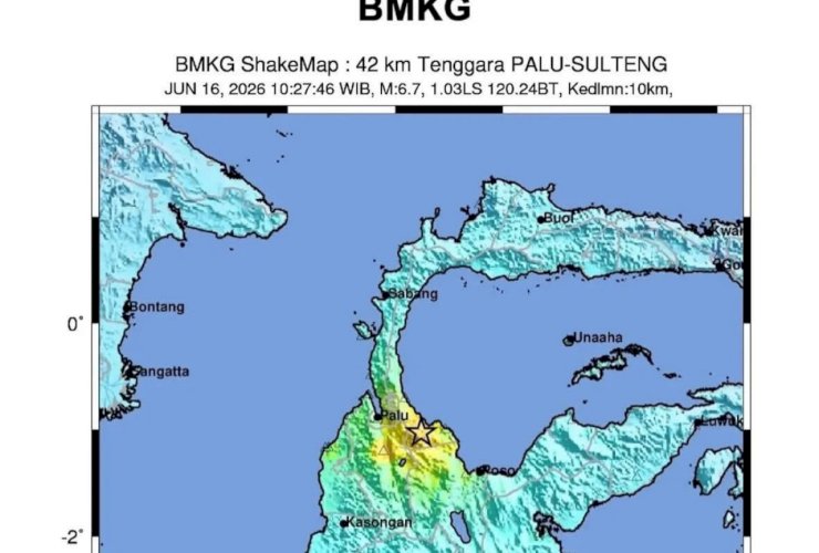 Gempa M6,7 Guncang Palu, BMKG Pastikan Tidak Berpotensi Tsunami dan Warga Diminta Tetap Tenang