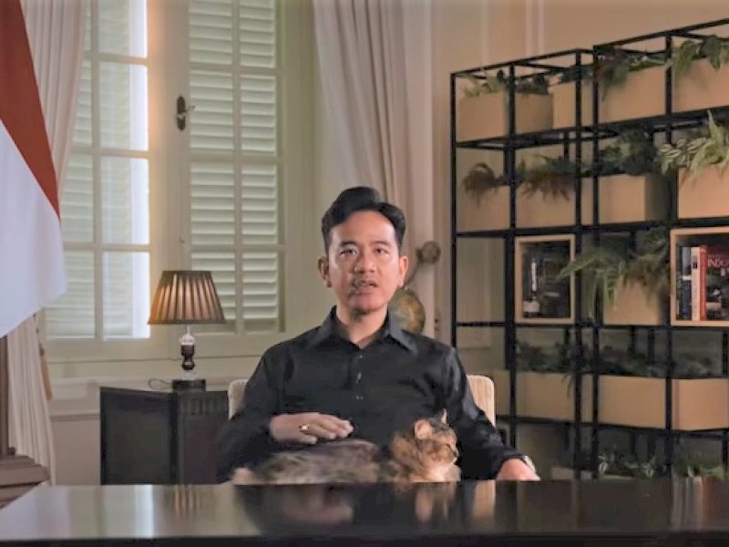 Wakil Presiden Republik Indonesia, Gibran Rakabuming Raka, menyampaikan pandangannya mengenai pemanfaatan Artificial Intelligence/AI Melalui kanal YouTube resmi Wakil Presiden Republik Indonesia, Selasa (16/6/2026). @jejakfaktacom/Ist.