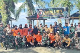 BPBD Luwu Timur Ambil Bagian dalam Karya Bakti HUT ke-69 Kodam Hasanuddin di Pantai Balo-Balo