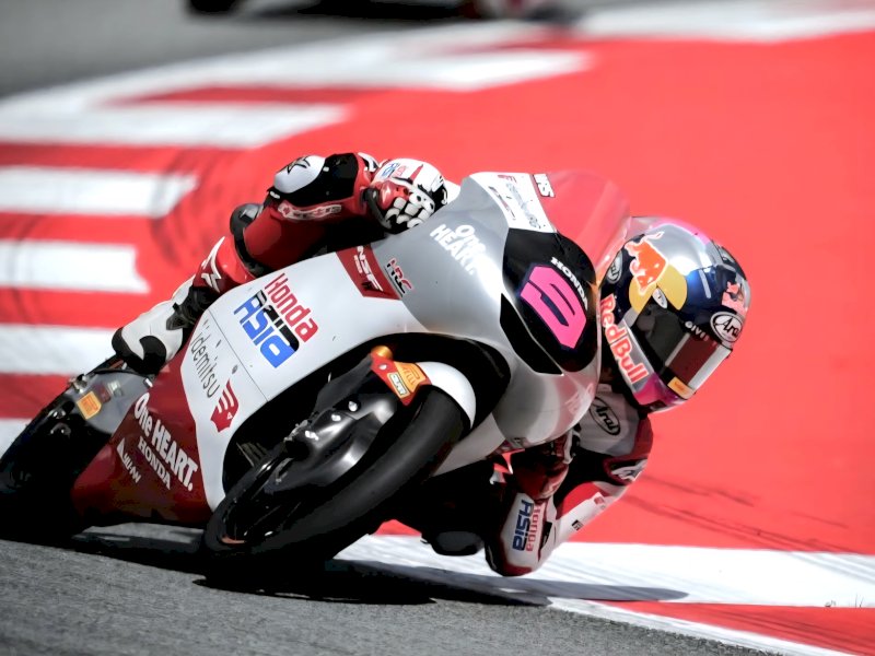Veda Ega Pratama sukses finis 5 besar pada balapan Moto3 GP Ceko 2026 yang berlangsung di Sirkuit Automotodrom Brno, Minggu (21/6/2026). @jejakfaktacom/Dok.Veda Egapratama.