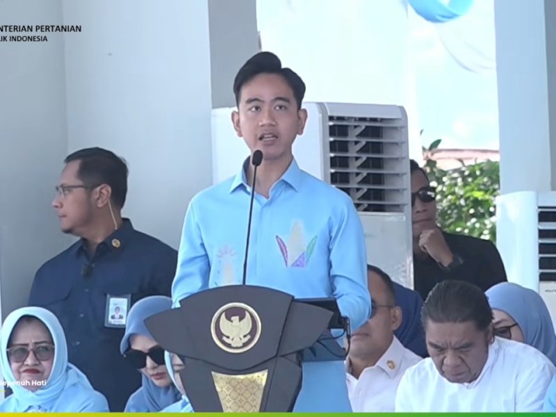 Wapres Gibran resmi membuka Pekan Nasional Petani Nelayan XVII Tahun 2026 di GOR David Tony, Gorontalo, Sabtu (20/06/2026). @jejakfaktacom/Dok. Kementerian Pertanian