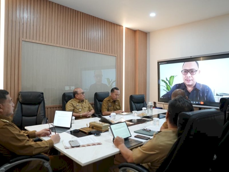 Wali Kota Makassar, Munafri Arifuddin, saat wawancara daring bersama Fortune Indonesia, Senin (22/6/2026). @Jejakfakta/dok. Humas Pemkot Makassar