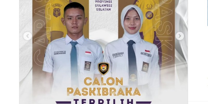 Juan Pablo dan Taswina Putri Lolos Paskibraka Nasional 2026, Wakili Sulsel di Tingkat Pusat
