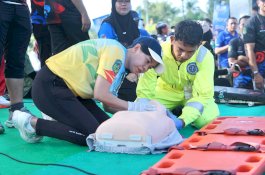 Fun Run Juara 2026, Ribuan Warga Luwu Timur Diedukasi Aksi Cepat Selamatkan Korban Henti Jantung Mendadak