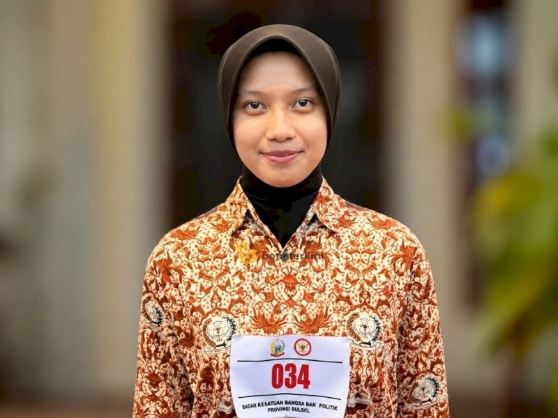 Taswina Putri, Siswi SMAN 1 Bone, saat ikut Seleksi Paskibra Nasional. @Jejakfakta/Istimewa
