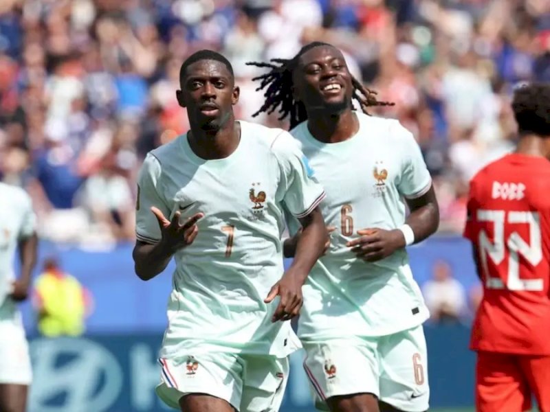 Hattrick Dembele pada menit 32 di Piala Dunia 2026. @jejakfaktacom/Ist.