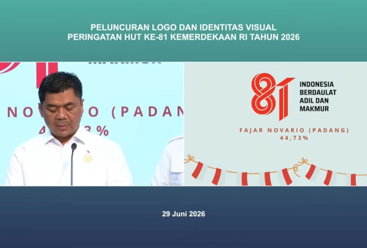 Logo HUT ke-81 RI Resmi Diumumkan, Karya Fajar Novario dari Padang Jadi Pemenang