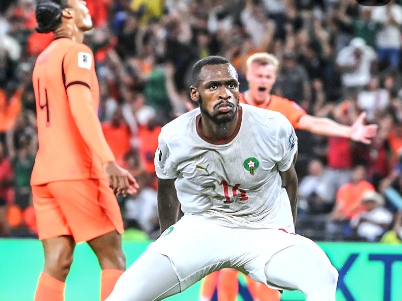 Issa Diop menjadi pahlawan dengan mencetak gol penyeimbang. @jejakfamtacom/Dok. Maroko