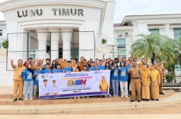 Sekda Luwu Timur Lepas Kontingen O2SN, Target Tembus Tingkat Nasional