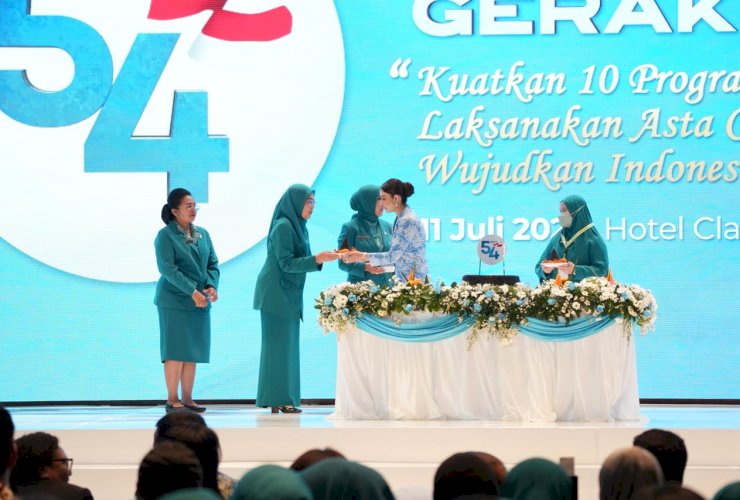 Melinda Aksa Tegaskan Komitmen Perkuat Gerakan PKK, Hadiri Puncak HKG PKK Nasional ke-54 di Makassar