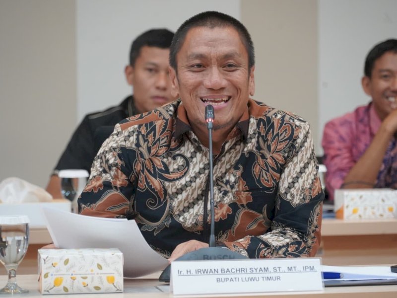 Bupati Luwu Timur, Irwan Bachri Syam, saat melakukan kunjungan ke Kantor Komisi Nasional Hak Asasi Manusia (Komnas HAM) Republik Indonesia di Jakarta, Jumat (17/7/2026). @Jejakfakta/dok. Humas Pemkab Lutim