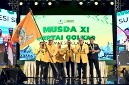 IAS Terpilih Aklamasi Pimpin Golkar Sulsel, Langsung Bentuk Tim Formatur dan Terima Pataka Partai