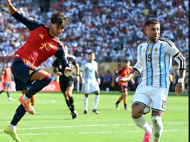 Ferran Torres mencetak gol penentu kemenangan yang membawa Spanyol menang 1-0. @jejakfaktacom/Ist.