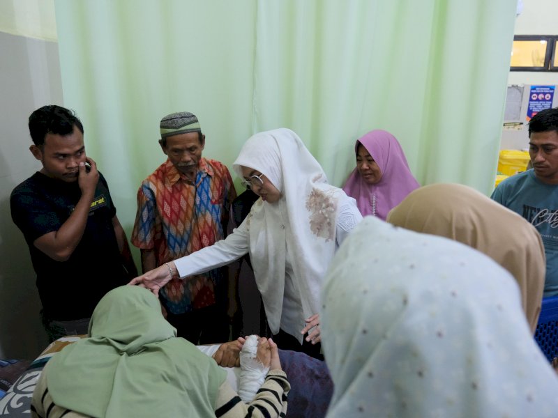 Bupati Gowa, Sitti Husniah Talenrang, saat melakukan peninjauan langsung ke RSUD Syekh Yusuf, Rabu (29/7/2026). @Jejakfakta/dok. Humas Pemkab Gowa