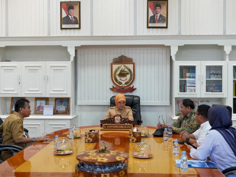 Wakil Wali Kota Makassar, Aliyah Mustika Ilham, saat menerima audiensi Balai Perluasan Kesempatan Kerja (BPKK) Kendari di bawah Direktorat Bina Perluasan Kesempatan Kerja, Kementerian Ketenagakerjaan RI, di Ruang Rapat Wakil Wali Kota Makassar, Selasa (28/7/2026). @Jejakfakta/dok. Humas Pemkot Makassar