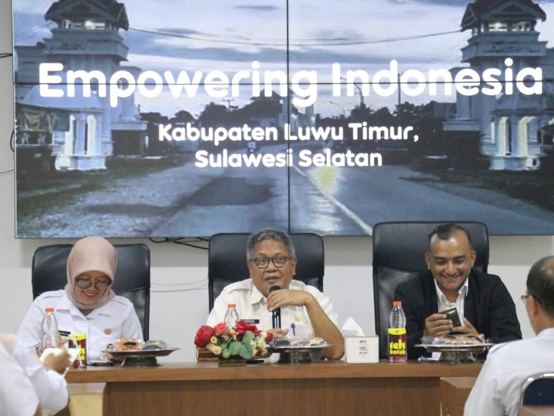 Pemerintah Kabupaten Luwu Timur (Pemkab Lutim) bersama Indosat Ooredoo Hutchison (IOH) menggelar sosialisasi Program Kolaborasi Digital di Aula Media Center Dinas Kominfo-SP Luwu Timur, Malili, Rabu (29/7/2026). @Jejakfakta/dok. Humas Pemkab Lutim