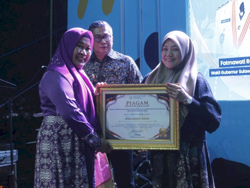 Kabupaten Gowa berhasil meraih 15 penghargaan yang diserahkan di Ruang Terbuka Hijau (RTH) Calaccu, Kabupaten Wajo, pada 28&ndash;30 Juli 2026. @Jejakfakta/dok. Humas Pemkab Gowa